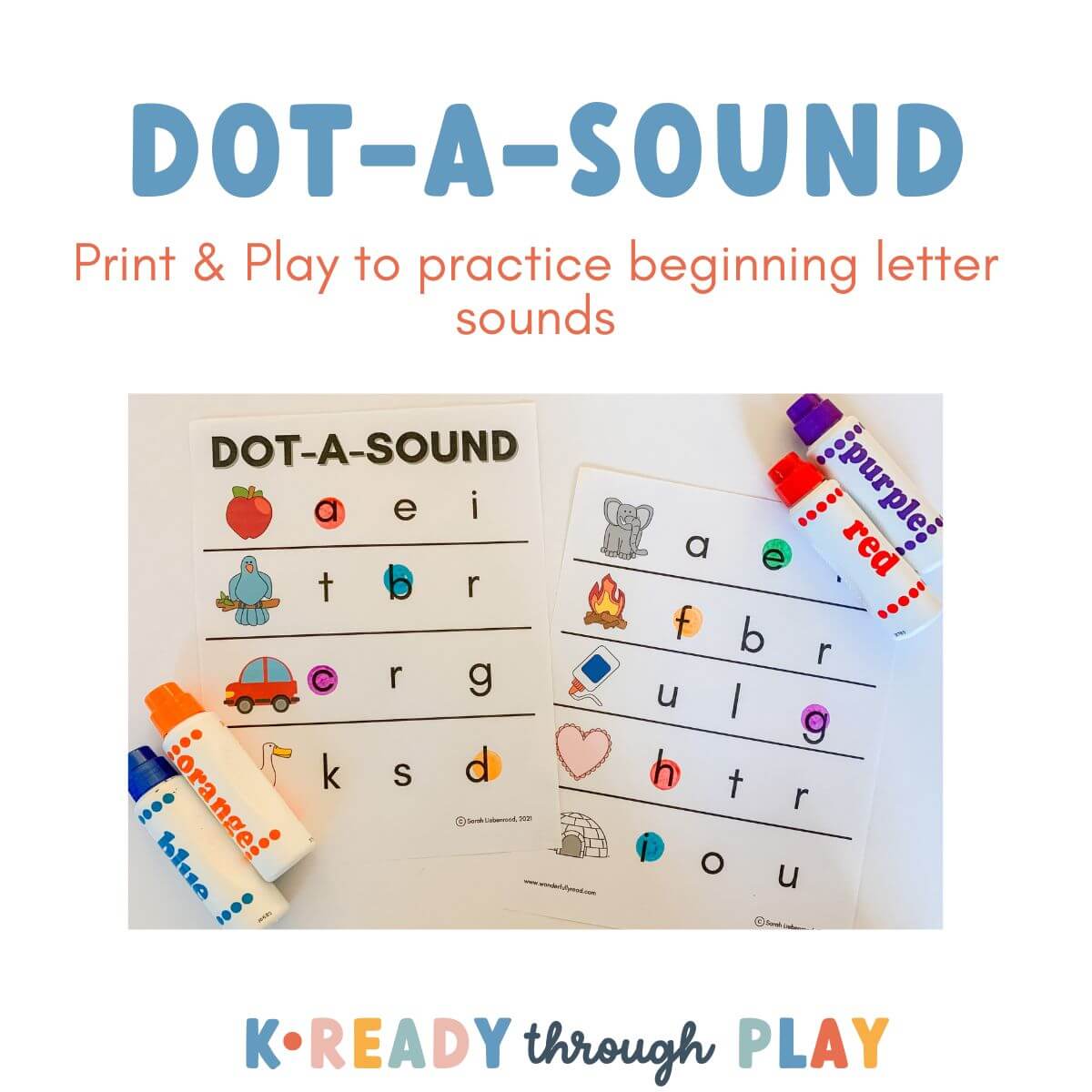 Dot-A-Sound Freebie - K Ready Through Play
