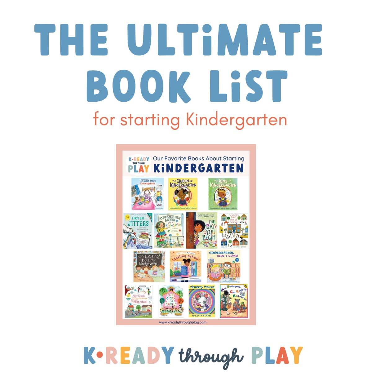 Kindergarten Ready Book List - K Ready Through Play